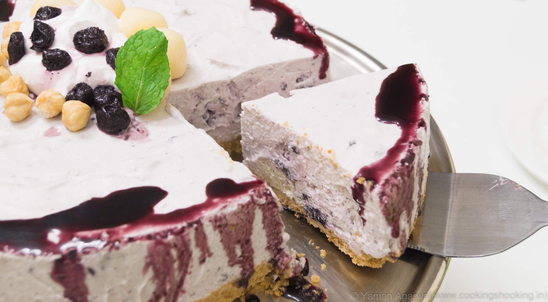 Blueberry n Rasgulla Cheesecake with Hazelnuts Recipe | #FusionDiwali