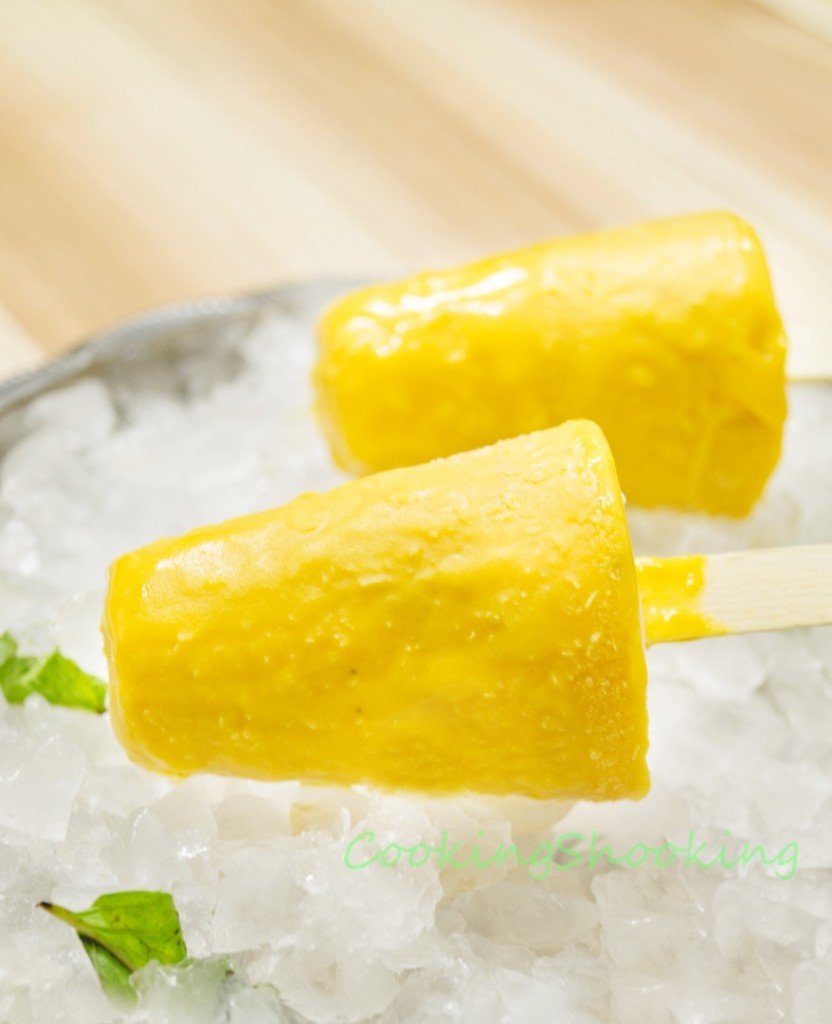 Mango Kesari Kulfi - Indian Style Frozen Dessert Recipe | Kulfiness