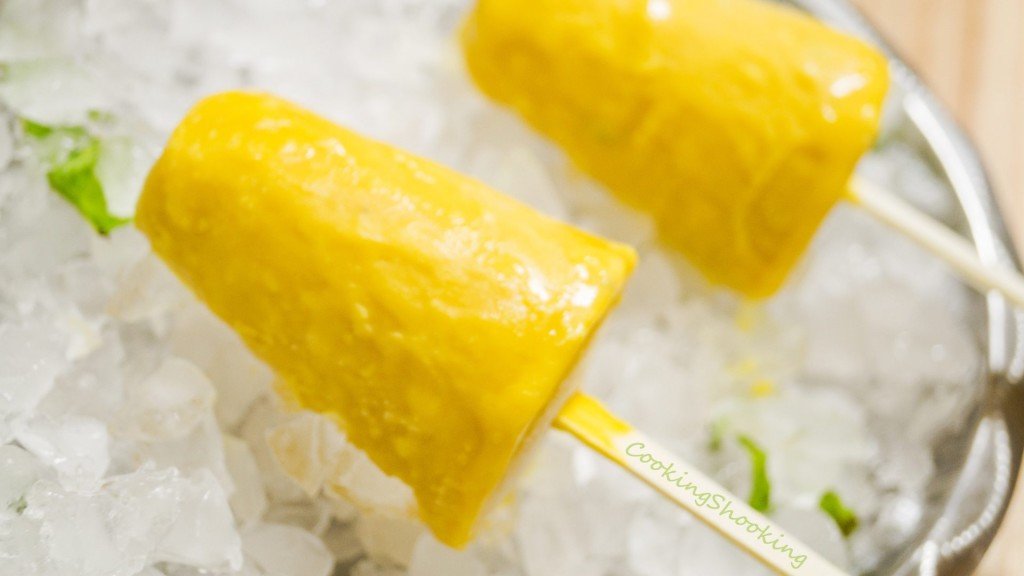 Mango Kesari Kulfi - Indian Style Frozen Dessert Recipe | Kulfiness