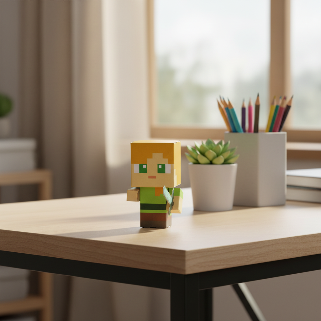 Minecraft Alex Cuble Mini CUBLES buildable figure product shot