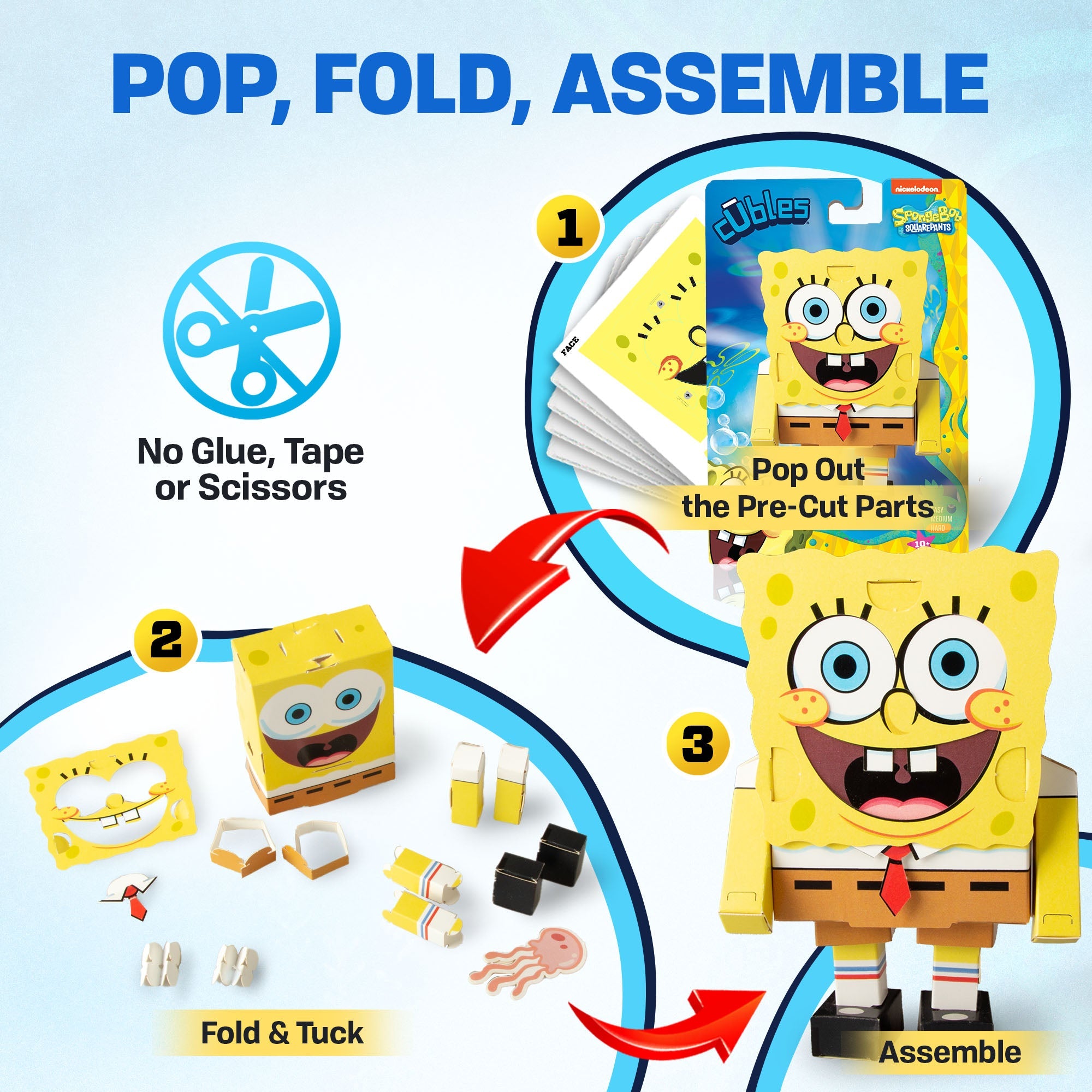 SpongeBob SquarePants CUBLES character in action activity shot