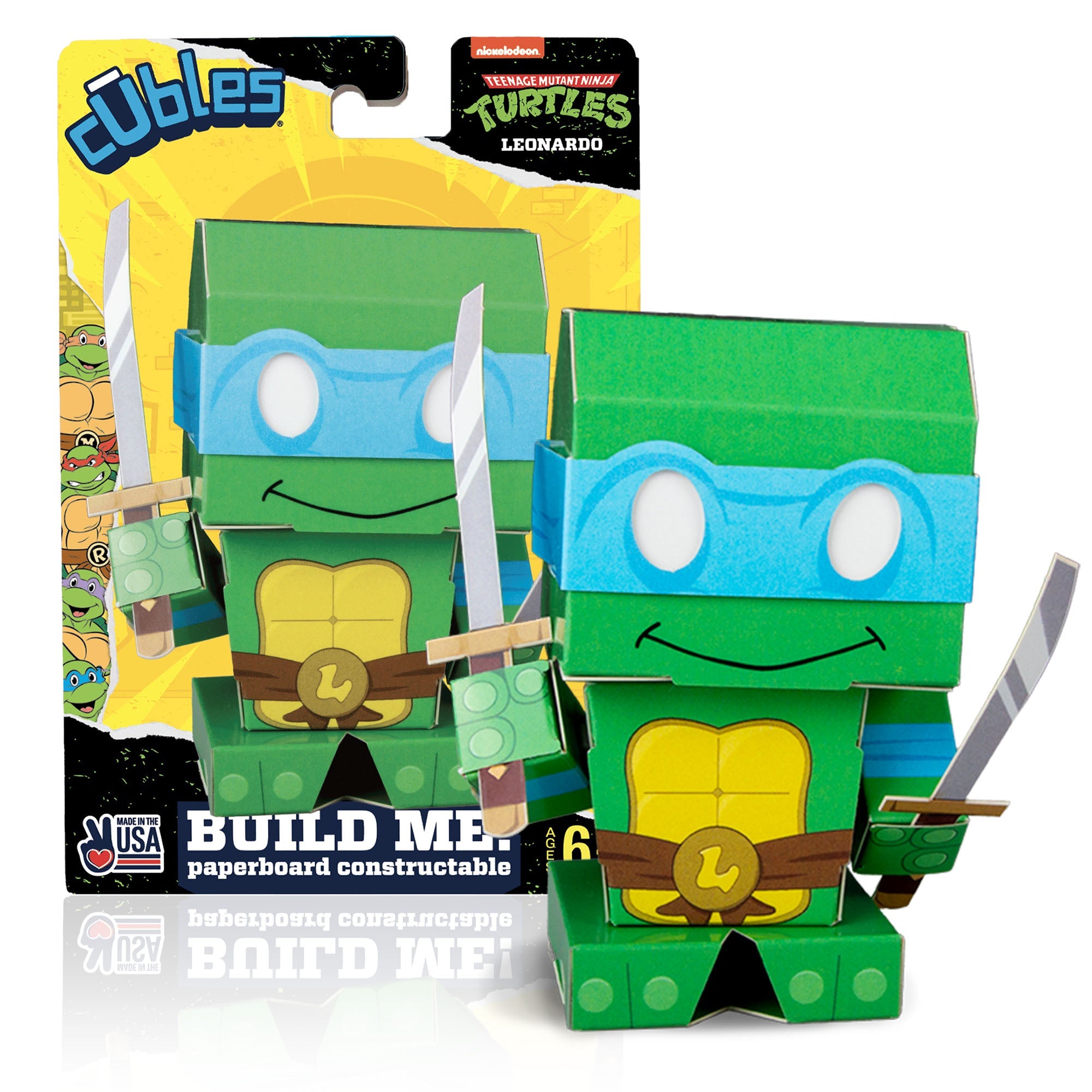 TMNT | Leonardo Cuble CUBLES buildable figure product shot