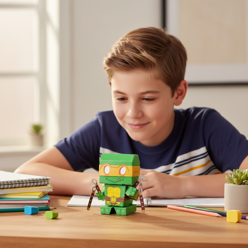 TMNT | Michelangelo Cuble CUBLES character in action activity shot