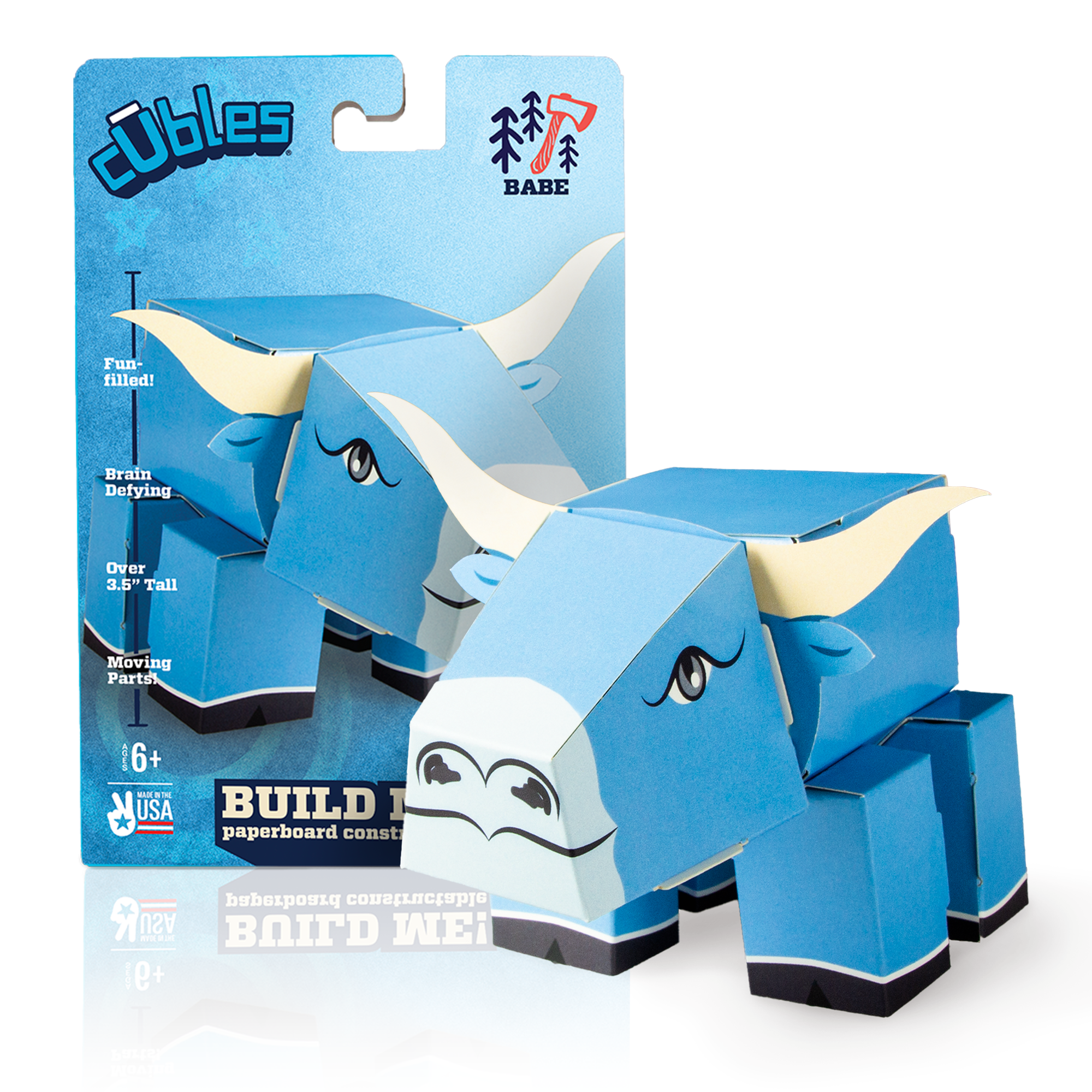 Babe the Blue Ox CUBLES buildable figure product shot