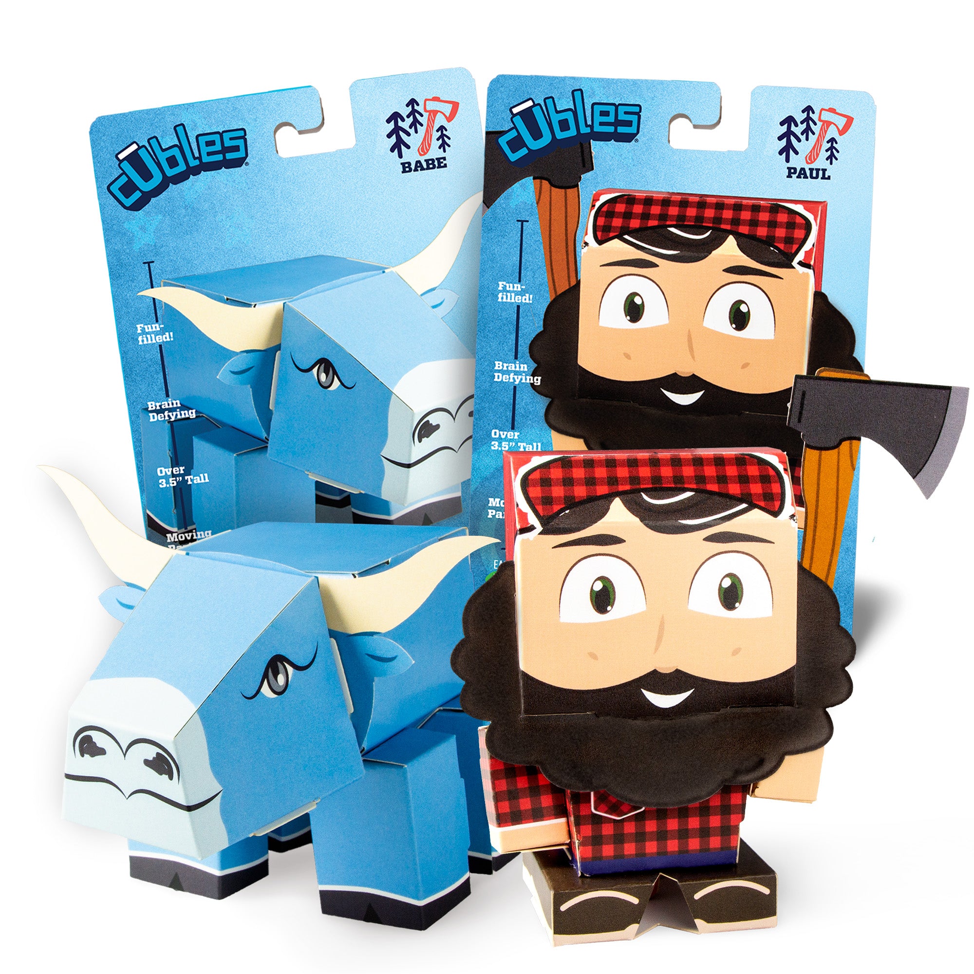 Paul & Babe Set CUBLES buildable figure product shot