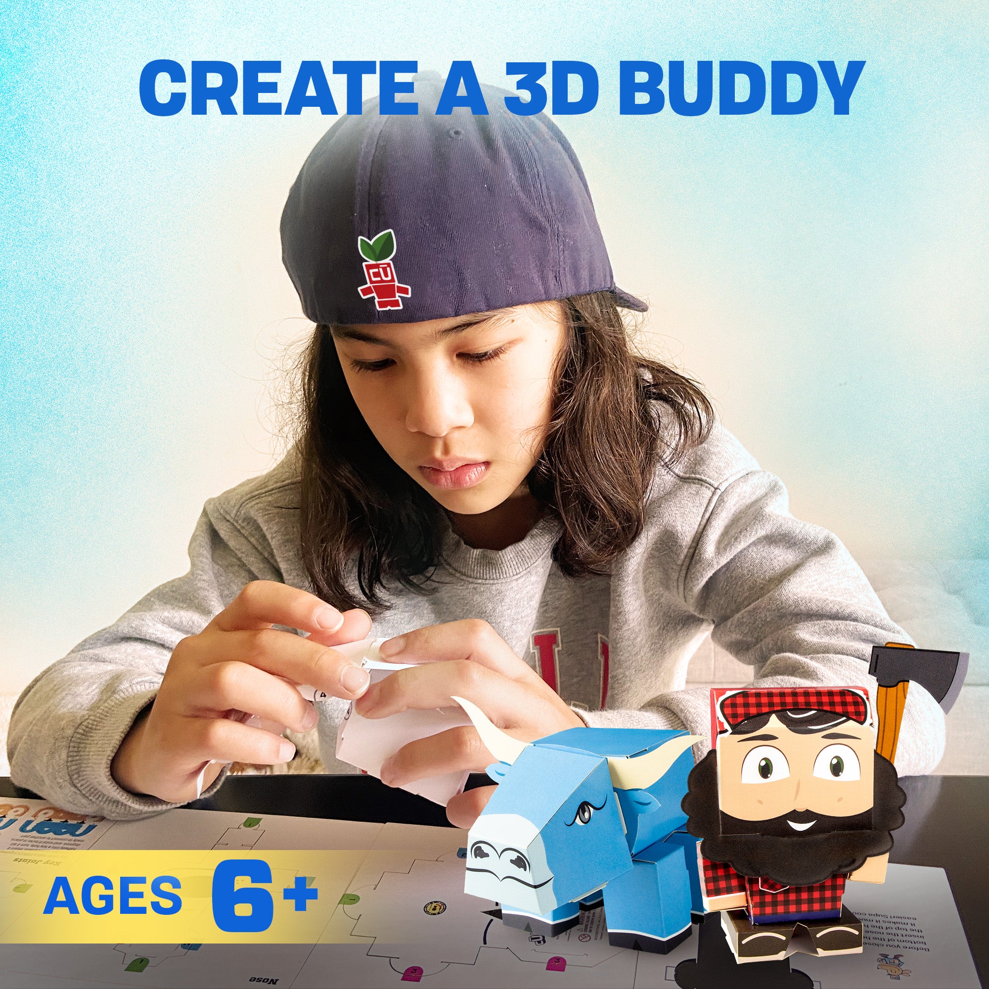 Paul & Babe Set CUBLES product packaging flat-pack design