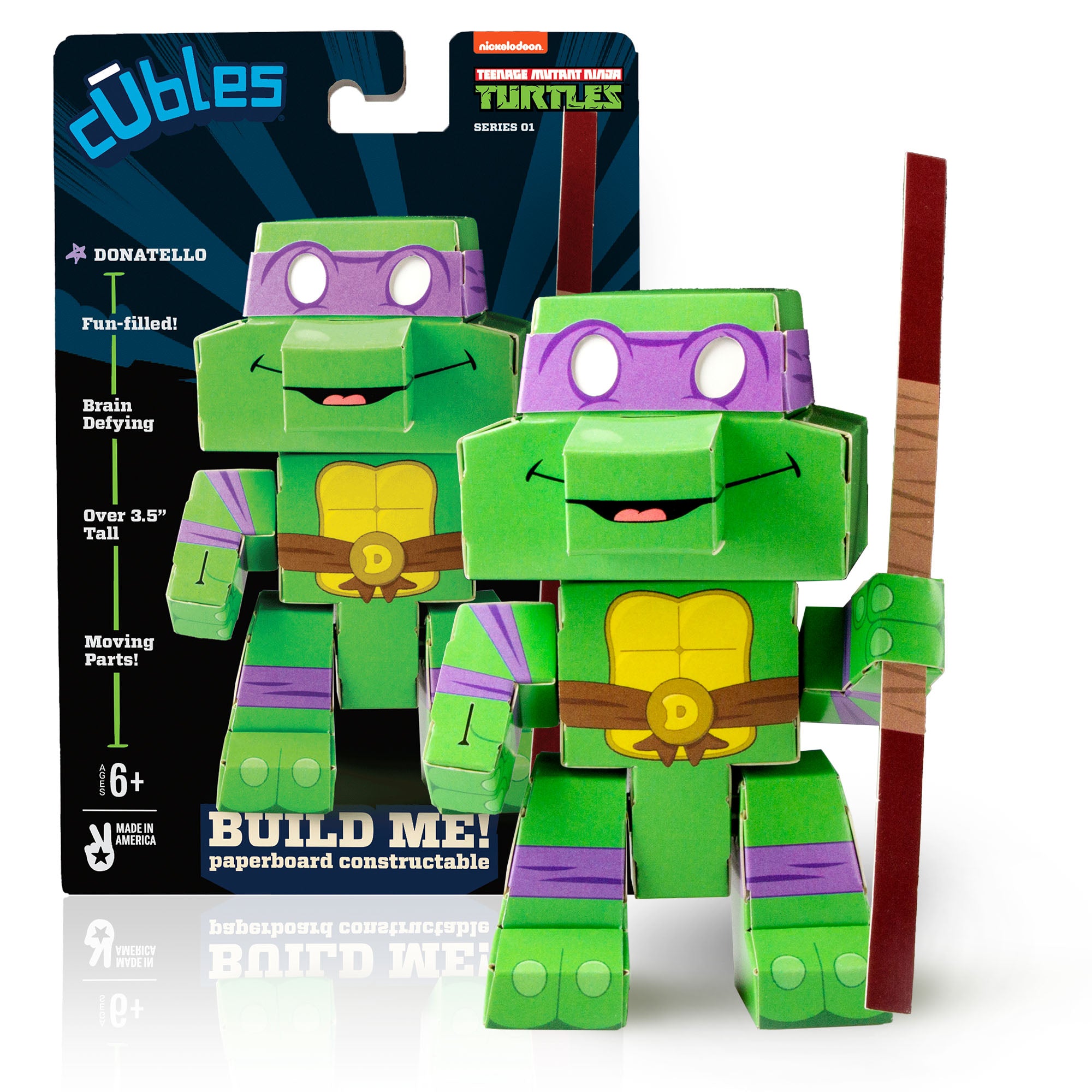 Teenage Mutant Ninja Turtles Donatello - Advanced CUBLES buildable figure product shot