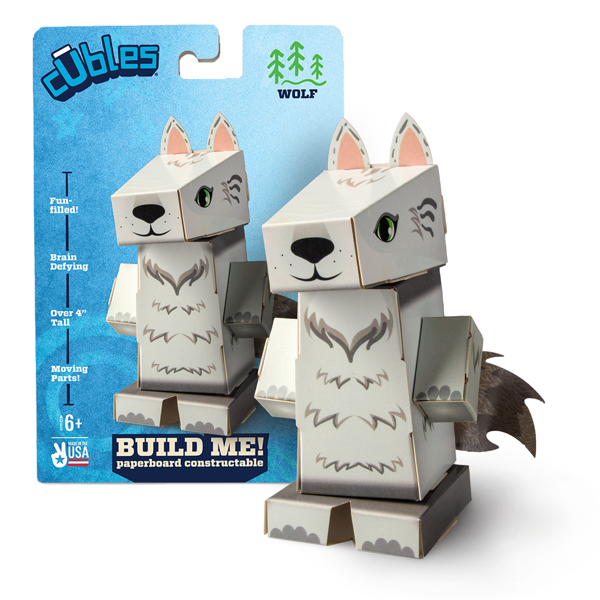 North American Animals - Wolf CUBLES buildable figure product shot