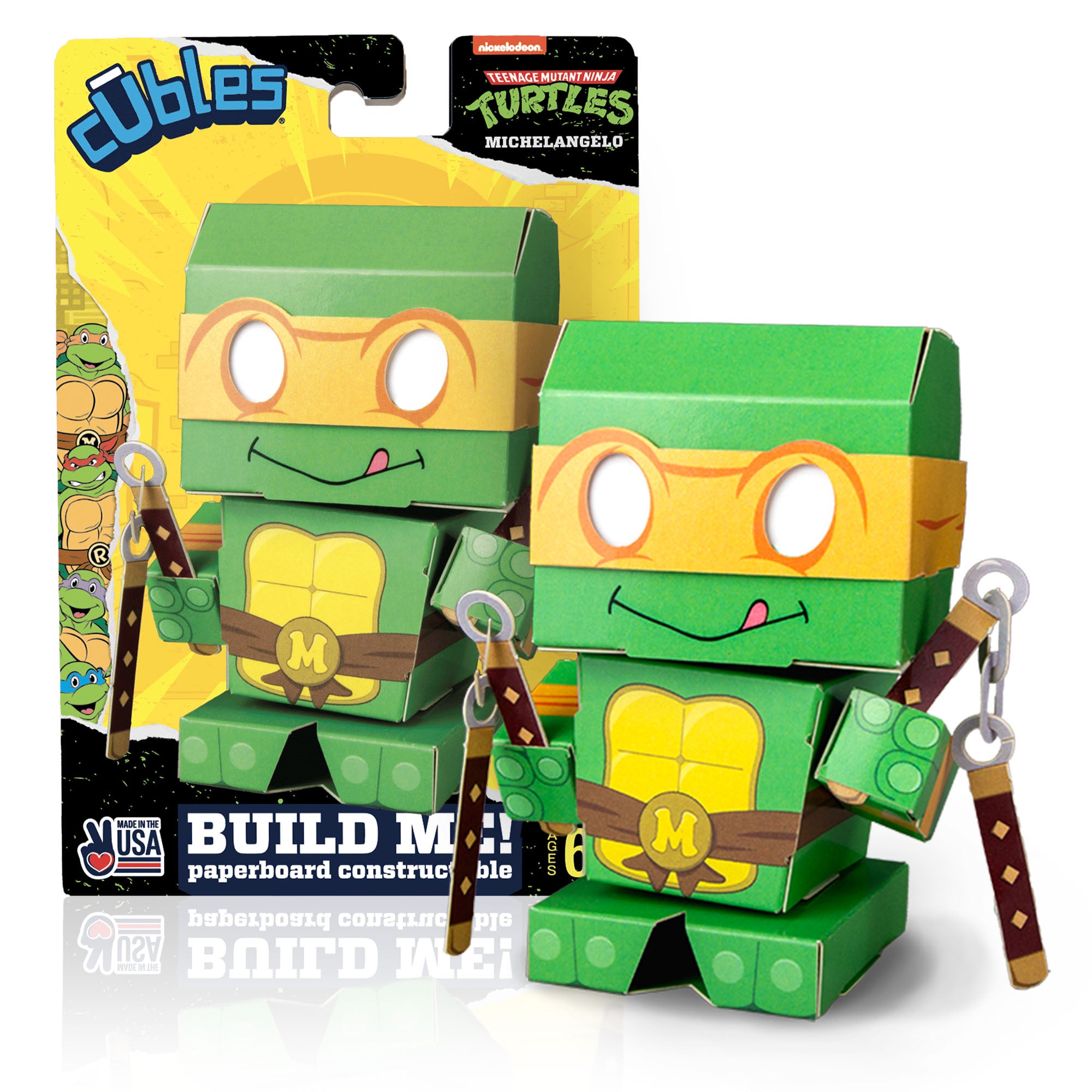 TMNT | Michelangelo Cuble CUBLES buildable figure product shot