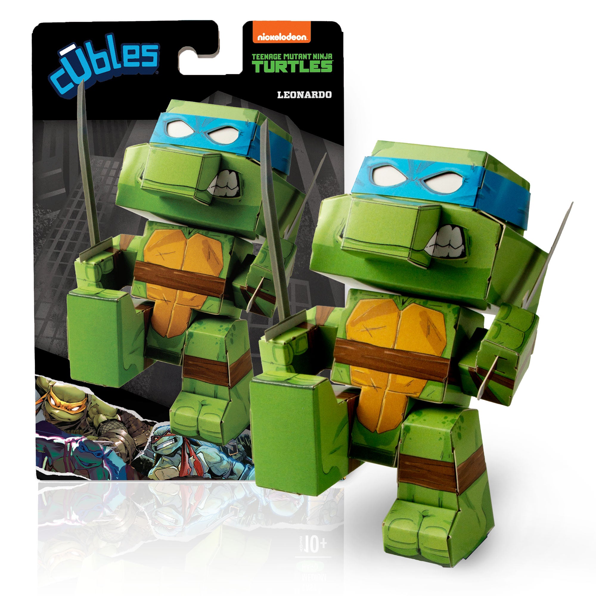 Modern Teenage Mutant Ninja Turtles Leonardo - Advanced CUBLES buildable figure product shot