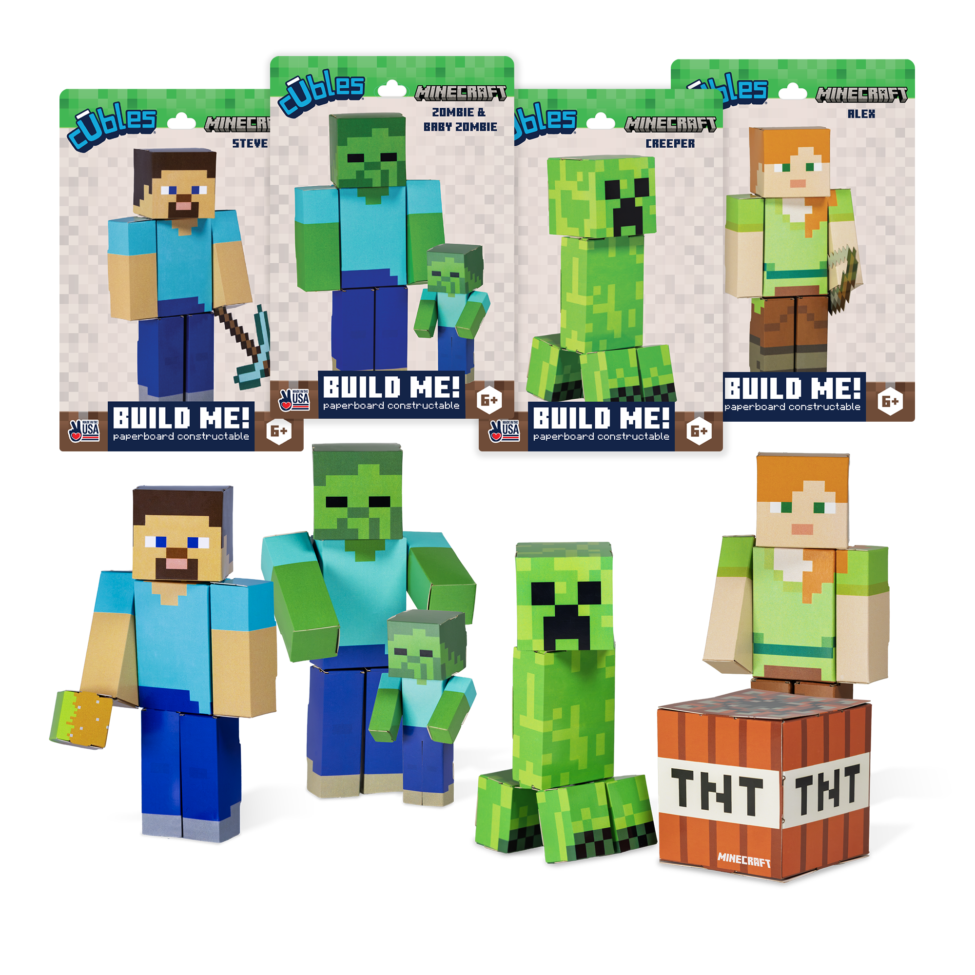 Minecraft Pack CUBLES buildable figure product shot