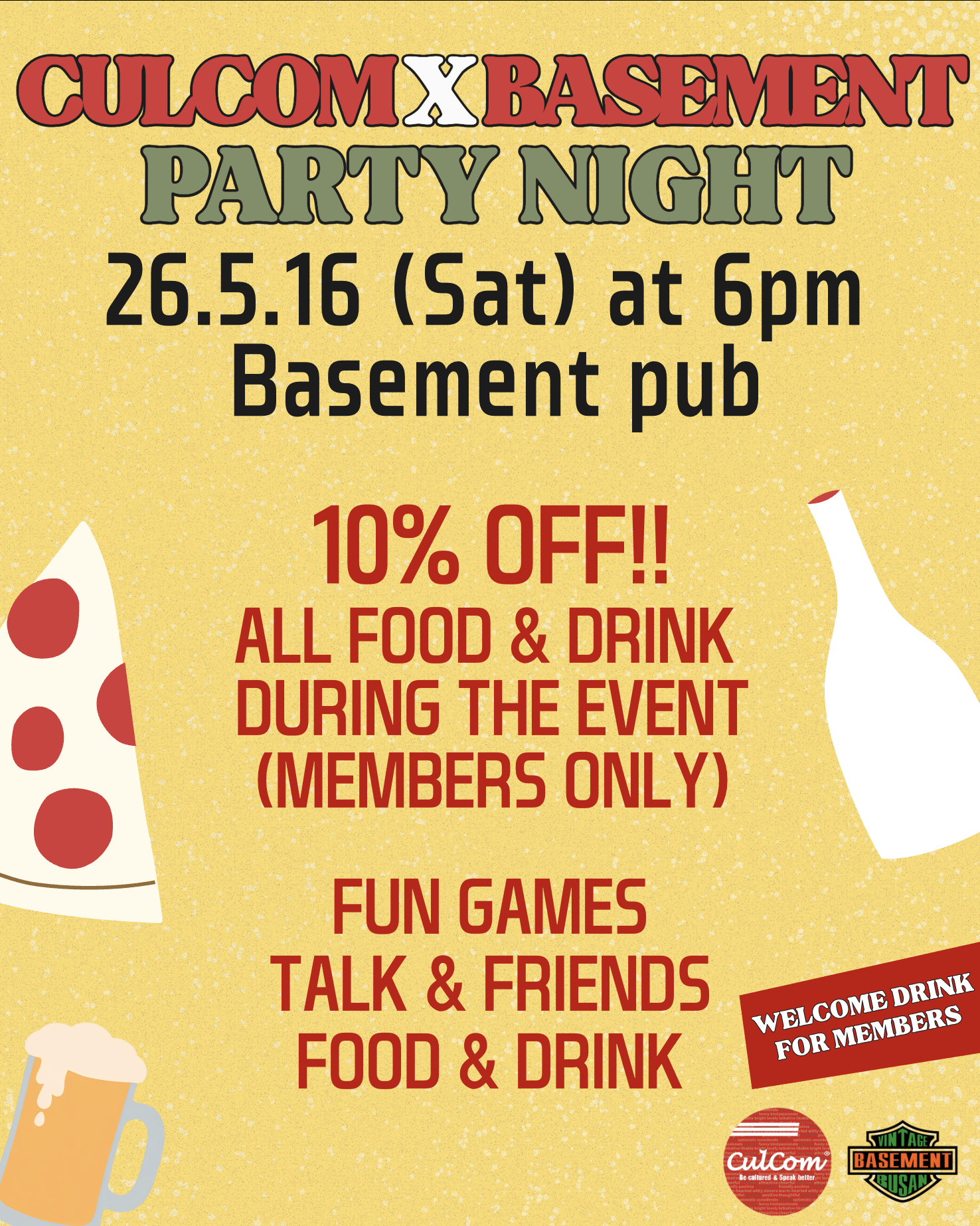[CULCOM X BASEMENT] Party Night