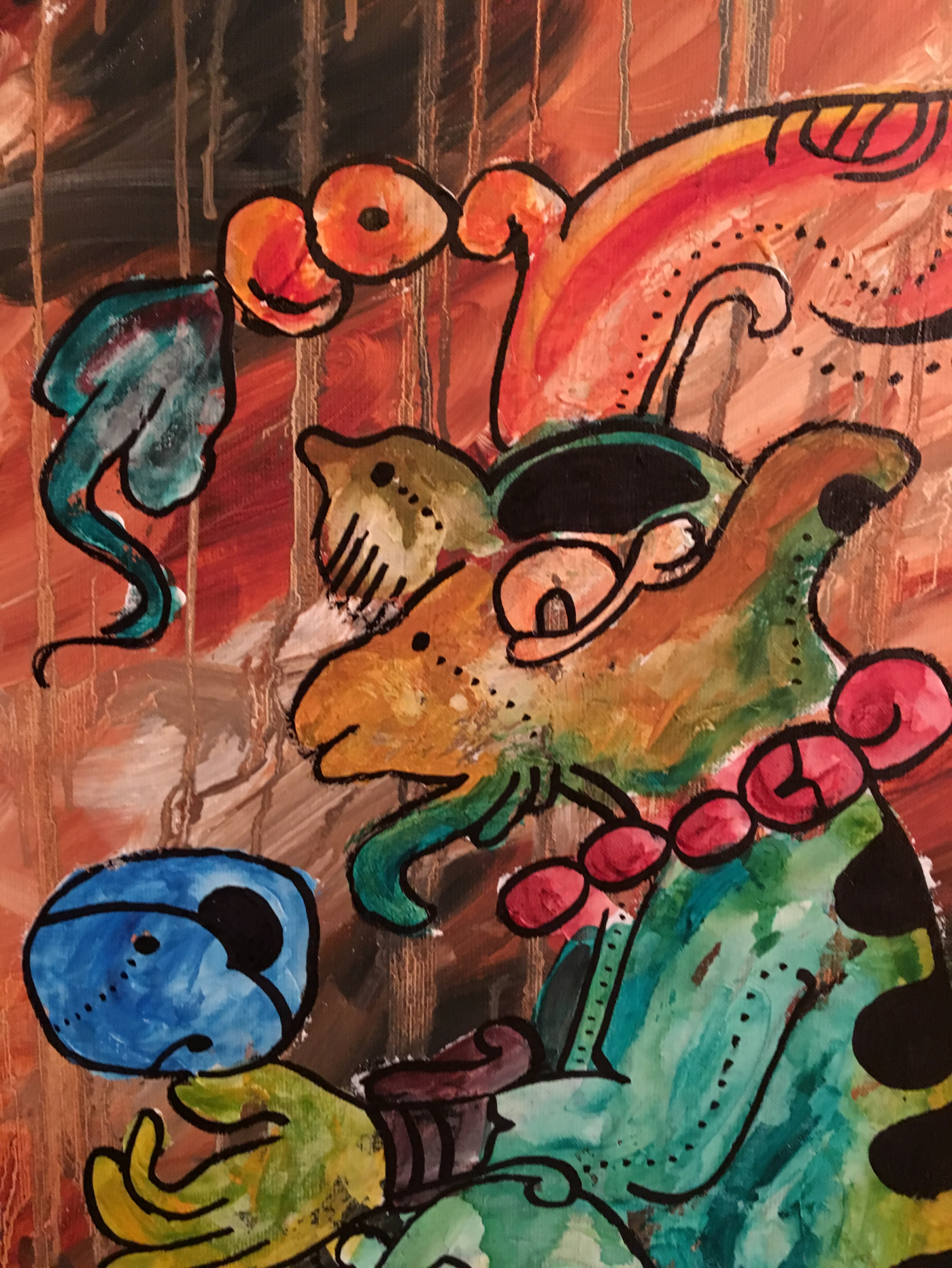 Mayan Messenger God (detail)