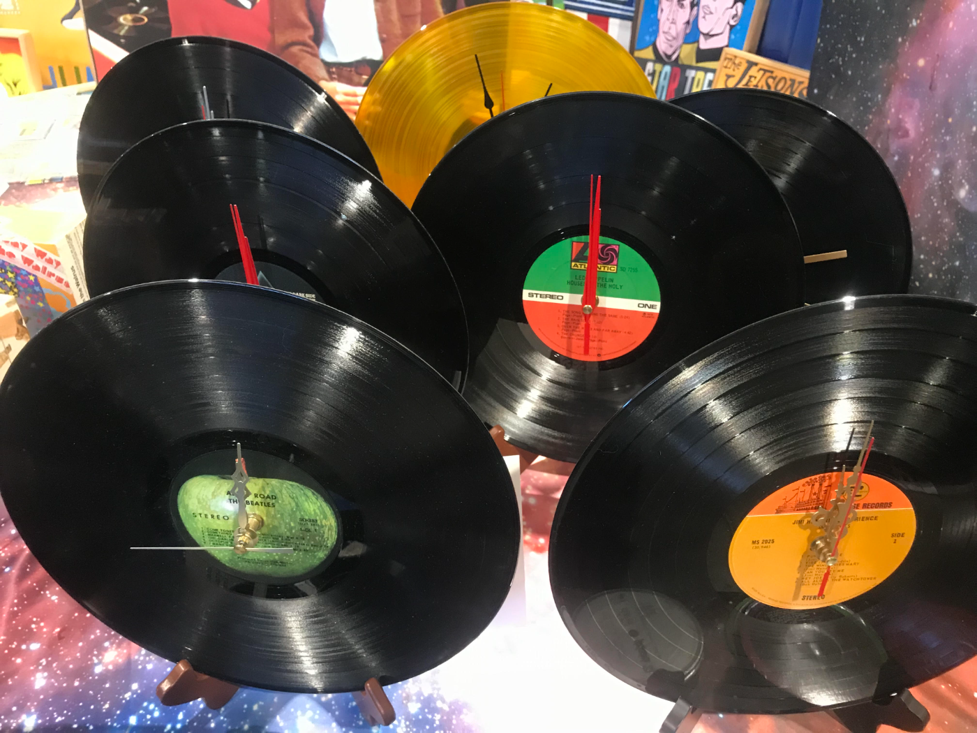 Genuine LP Record Clocks