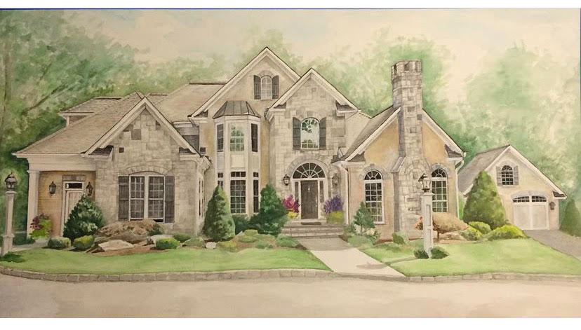 House Portrait 2018 Watercolor, 22x30