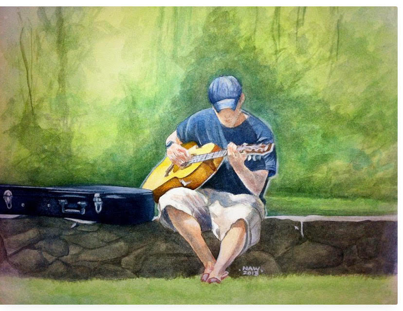 Ben, 11x14, Watercolor