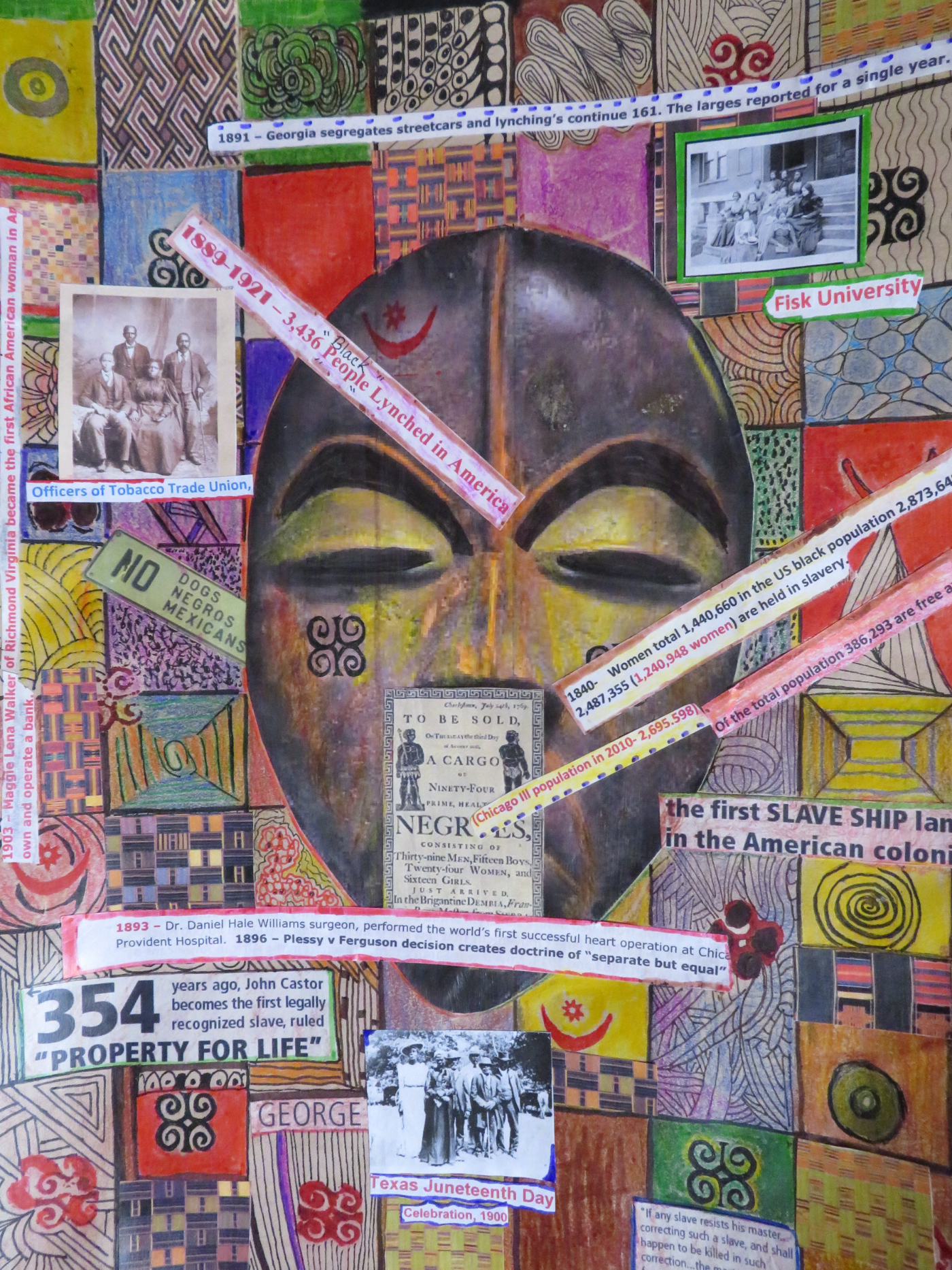 Making Of America Mixed Media Collage