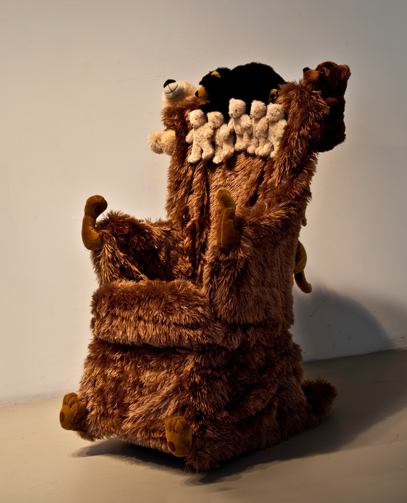 Teddy Bear Rocking Chair Sculpture 45x22