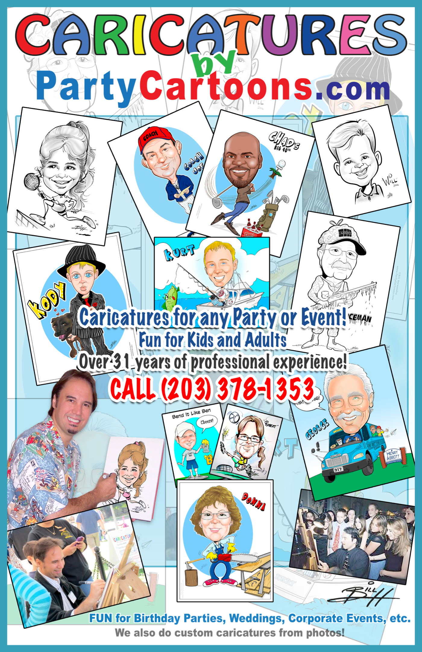 Caricatures by Partycartoons.com