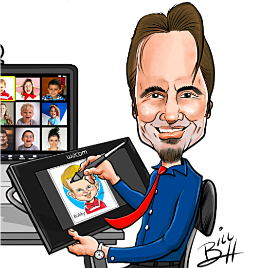 Bill Hernandez, Caricatures @partycartoons