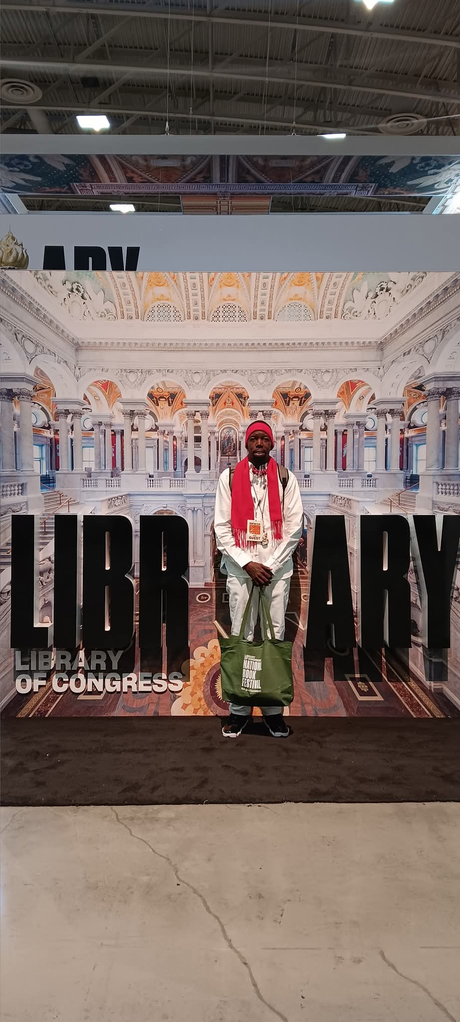 Poetic X representing Shreveport at the National Book Festival in Washington DC