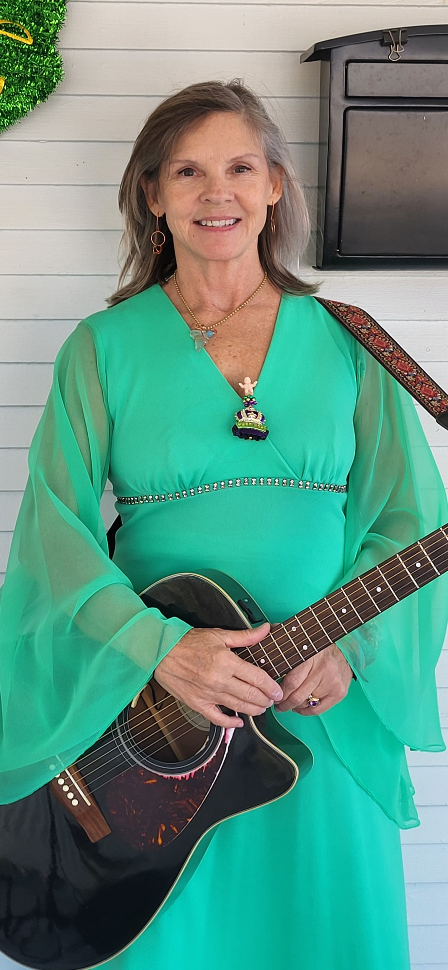 The Fun Green Dress for Mardi Gras!