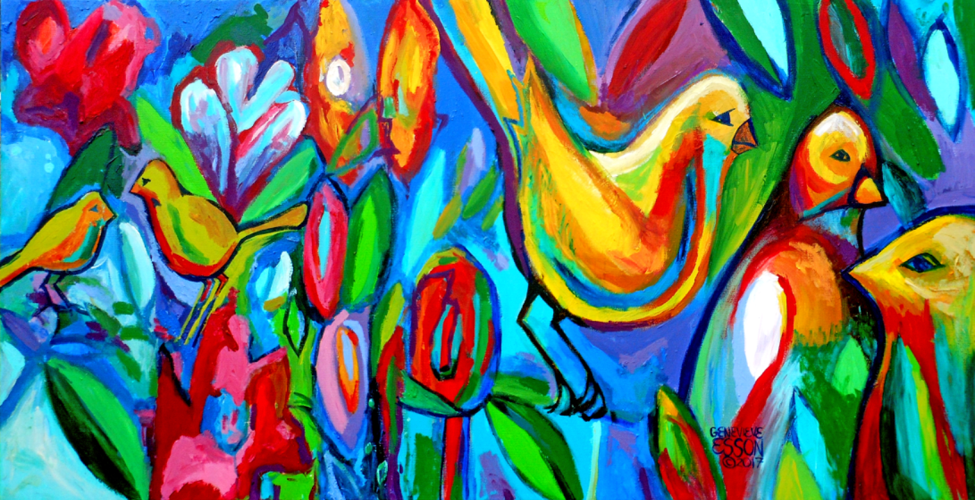 G Esson BirdFloralAbstract Copy 2