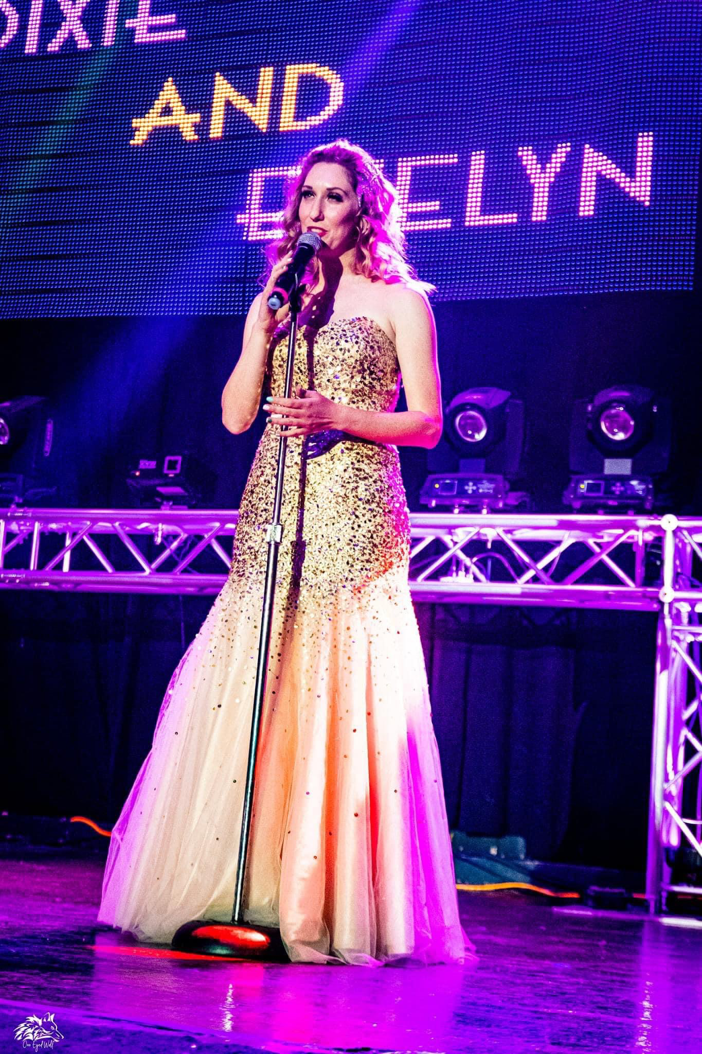 Singing at NYE show
