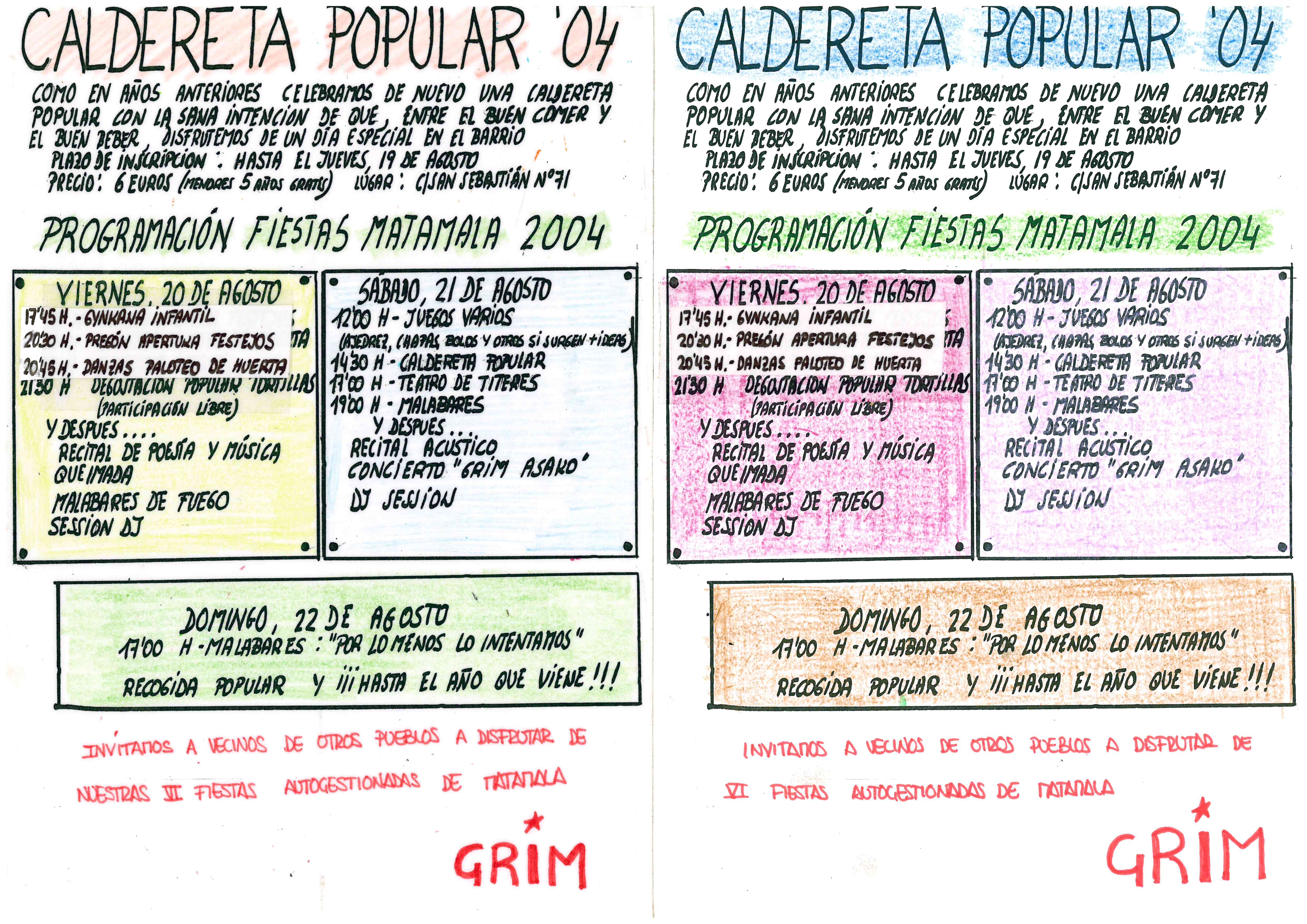 FIESTAS MATAMALA