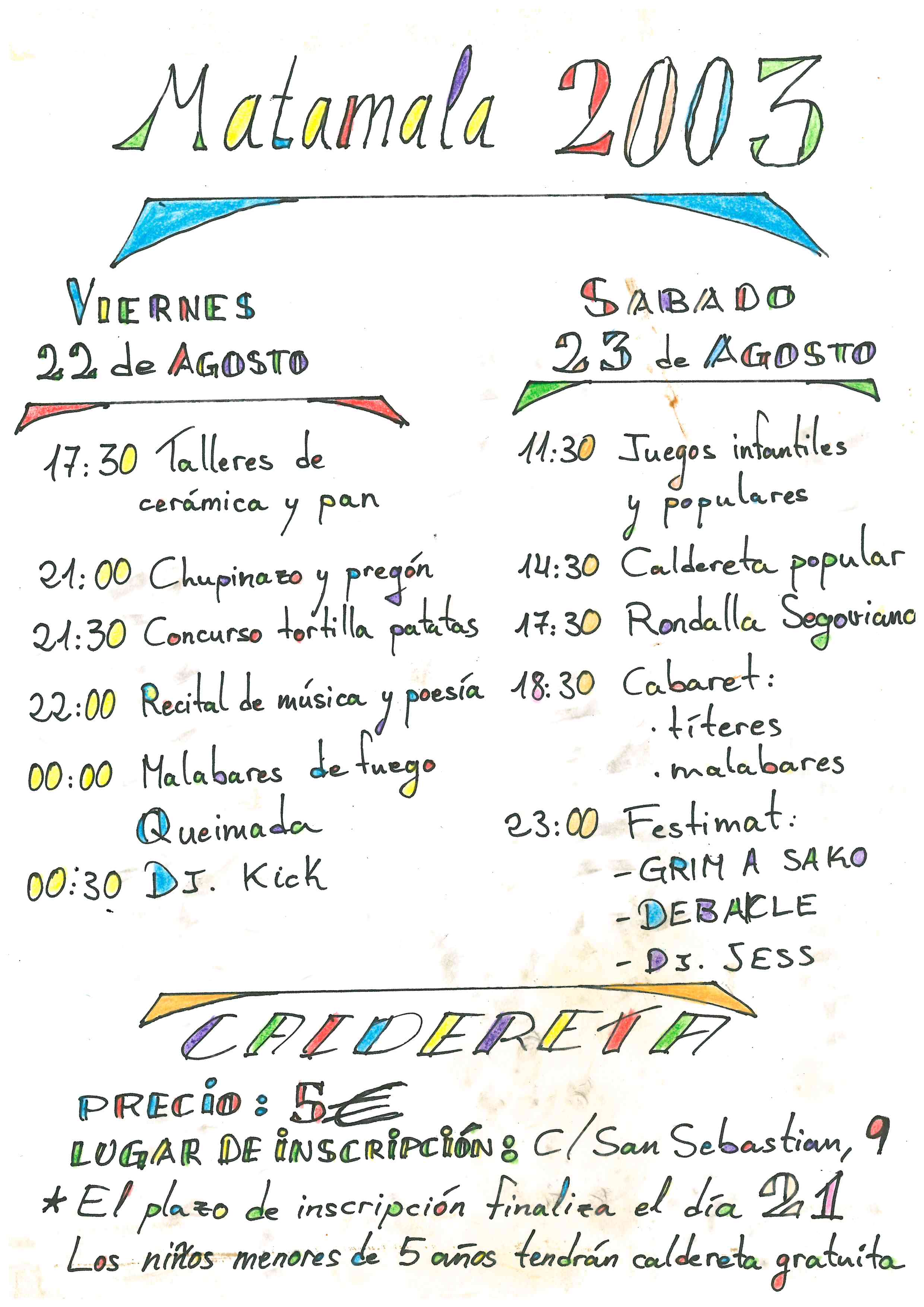 FIESTAS MATAMALA