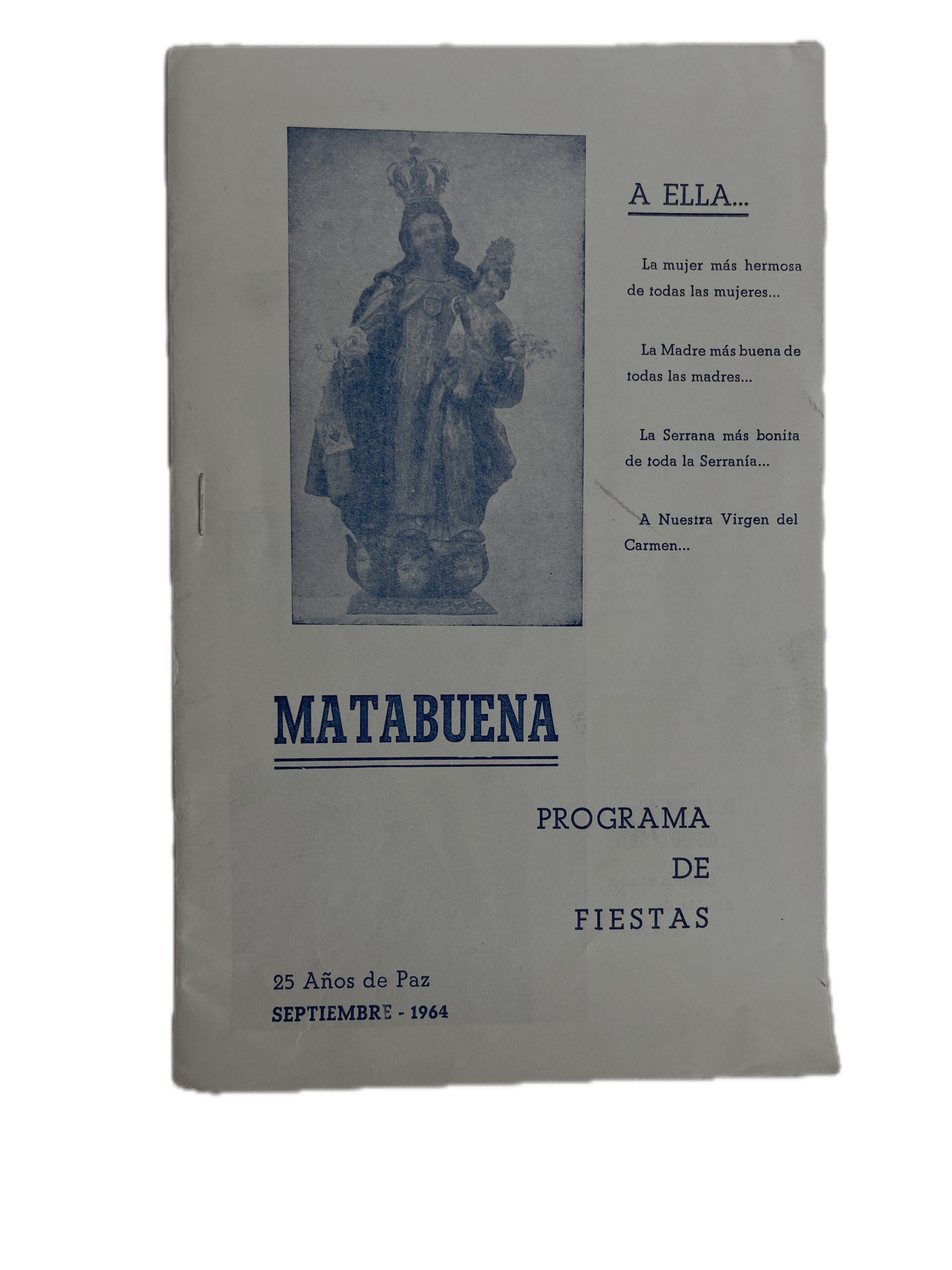MATABUENA Programa de Fiestas 1964 (1)