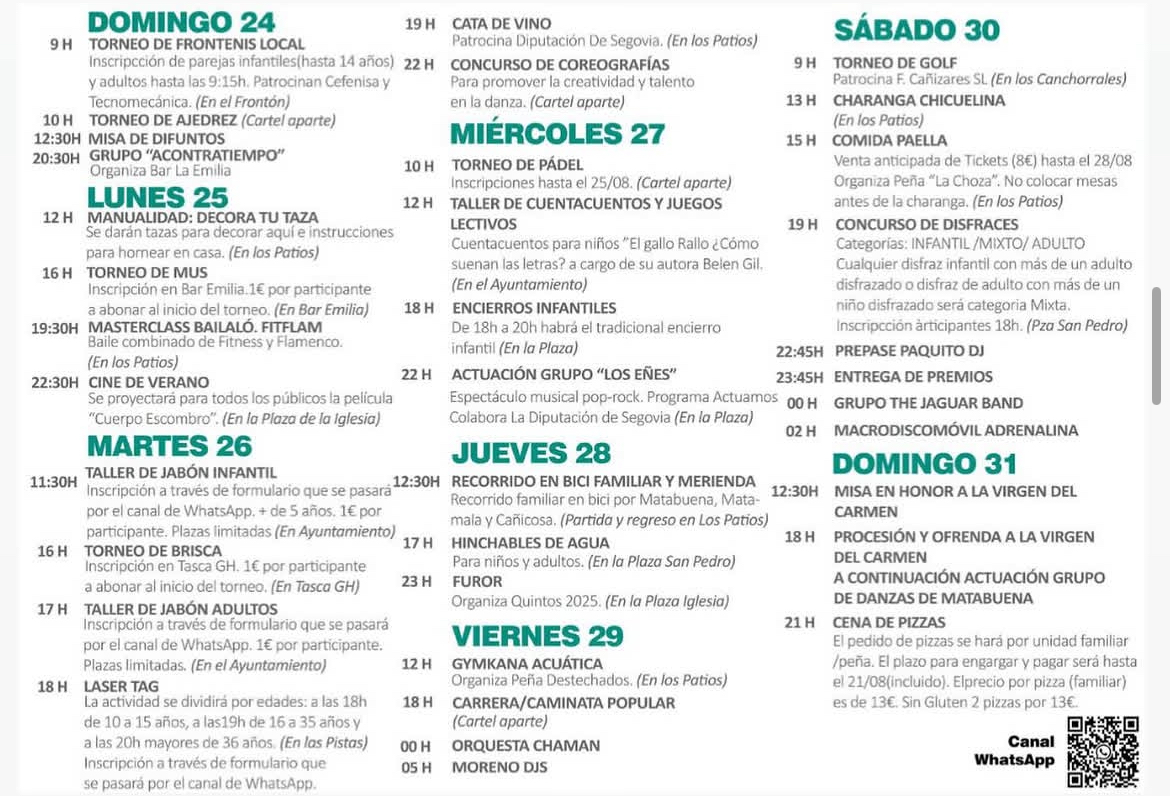 FIESTAS EN HONOR A LA VIRGEN DEL CARMEN
