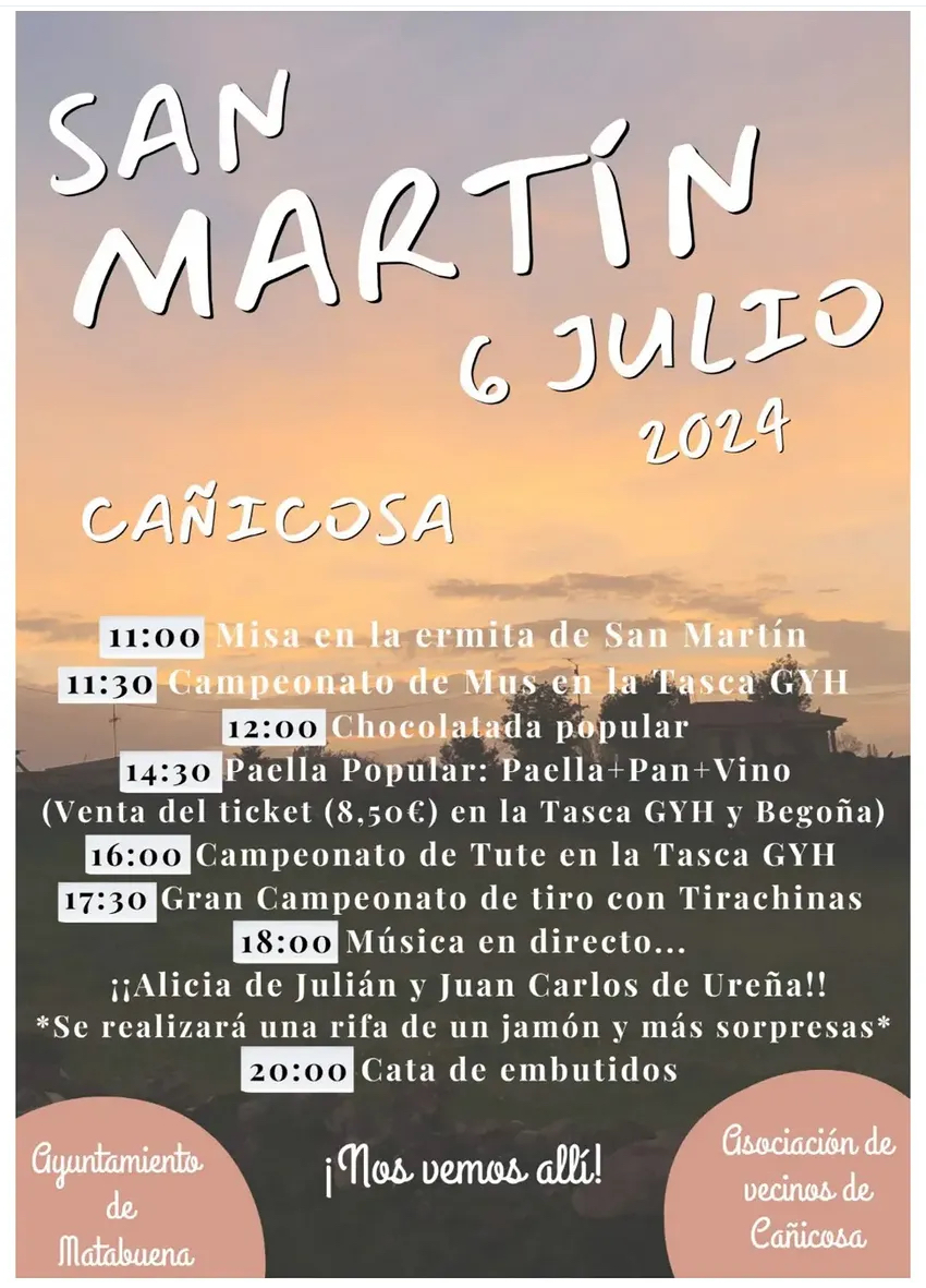 FIESTAS DE SAN MARTÍN EN CAÑICOSA