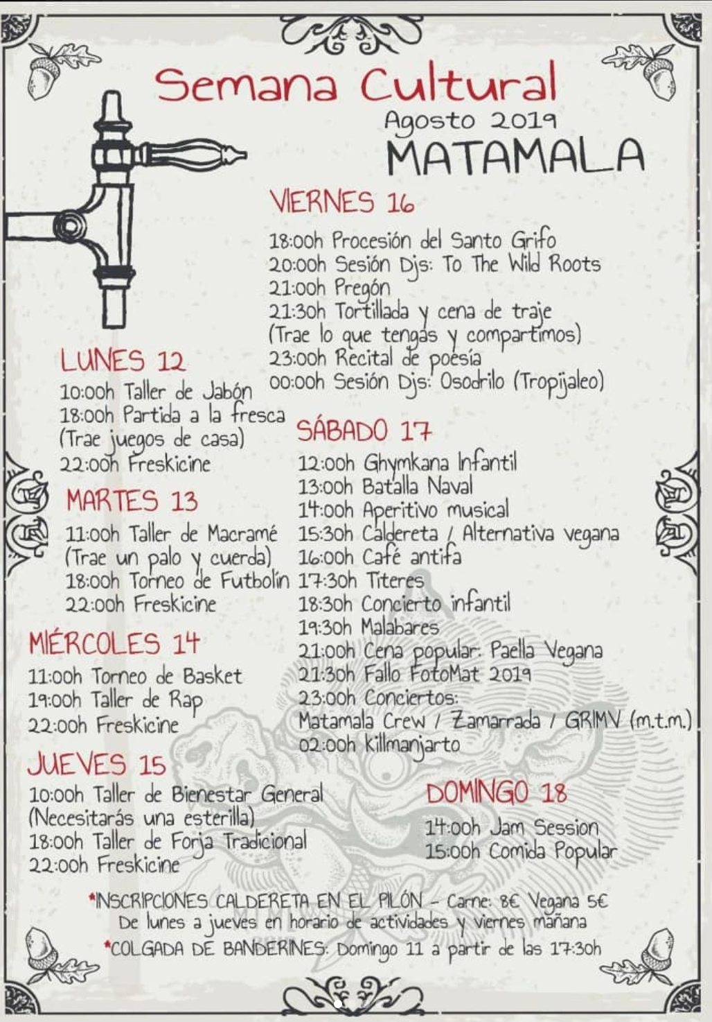 FIESTAS DE MATAMALA