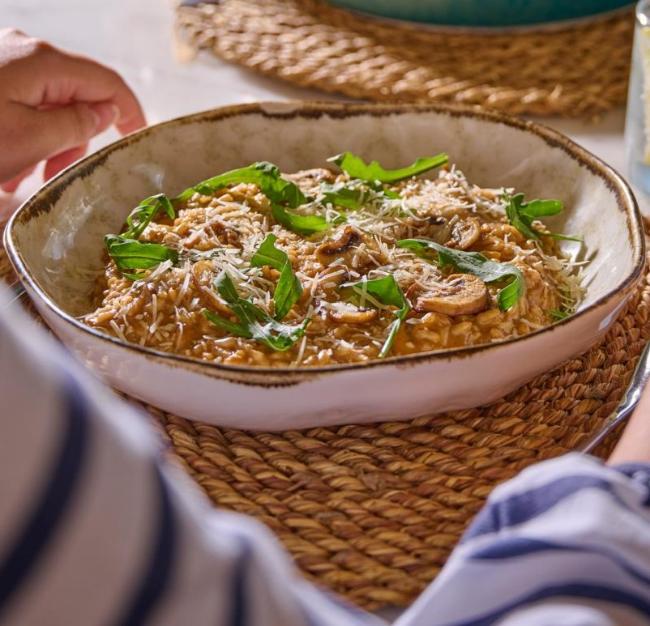 Brown Mushroom Risotto