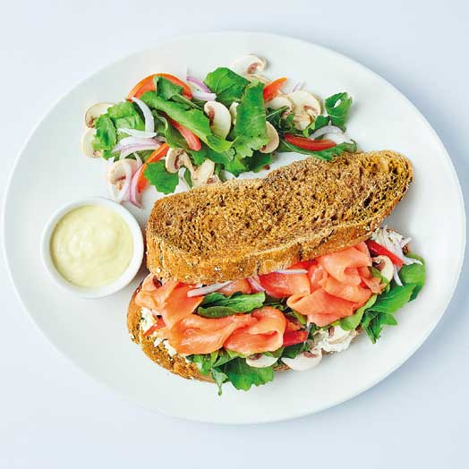 Smoked Salmon Sandwich