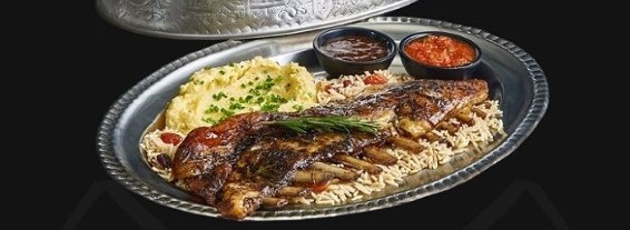 Grilled lamb rib