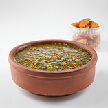 Molokhia Served with Roasted Bread