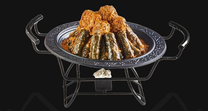 Vine leaves with Meat and Akkawei Tajin