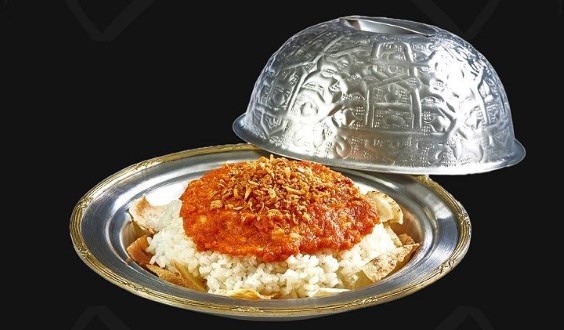Fattah with vinegar and garlic