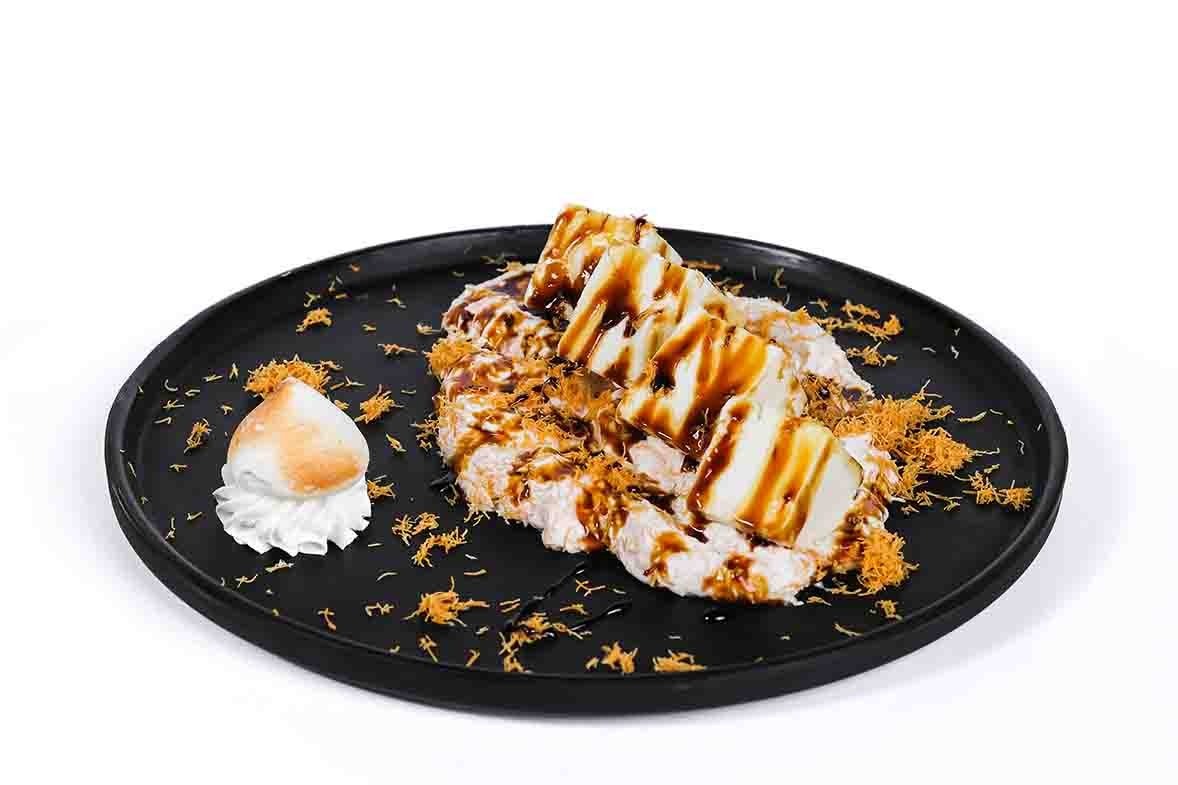 Kunafa with Honey and Yoghurt