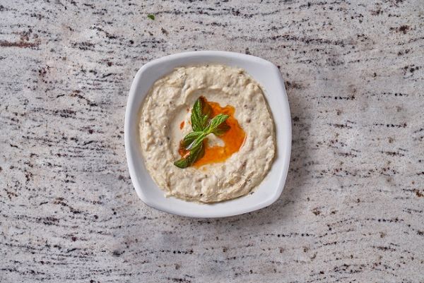 Labneh with eggplant