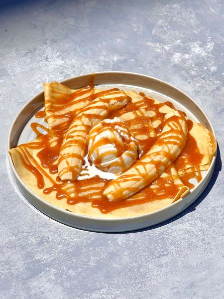 Banana Caramel Crepe