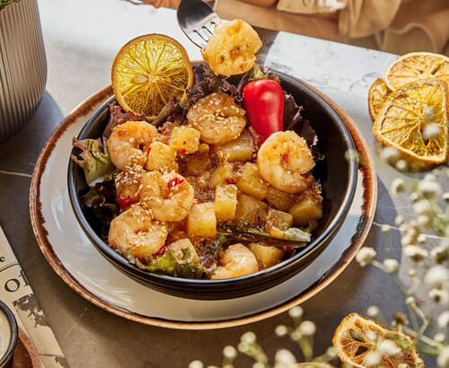 Sizzling Prawns