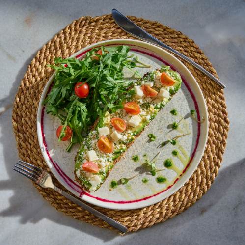 Avocado & Feta Cheese Tartine