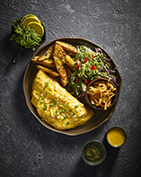 Classic Cheese Omelette Plate