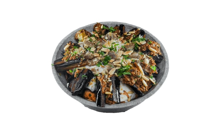 Makdous Fattah with Bird’s Head Meat