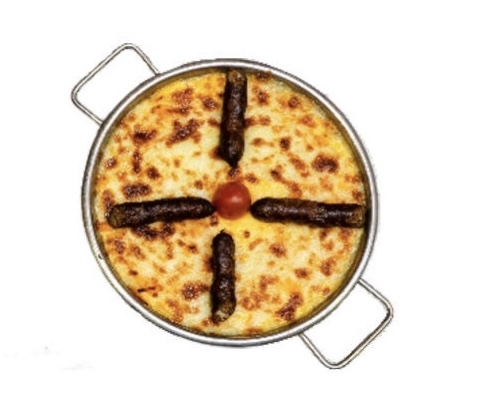 Melted Cheese With Soujouk Pan