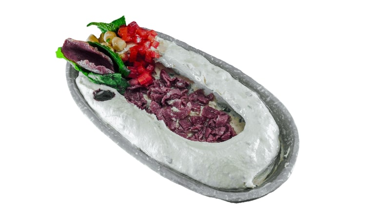 Hummus with Pastrami