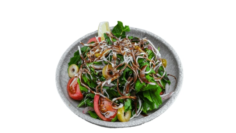 Rocca Salad with Majdoul Cheese